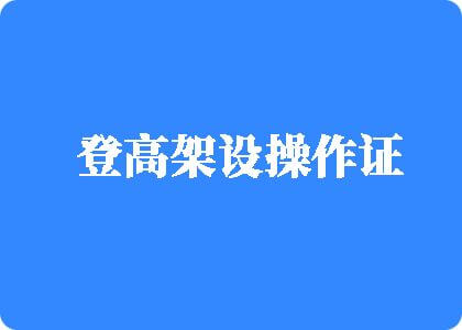 大鸡巴爆操抽插性感美女登高架设操作证